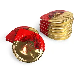 Ультратонкі презервативи з пролонгуючим ефектом Olo Red Gold, 1 шт в упаковці Olo Olo Red Gold пролонгуючі 101843 - мініатюра 2