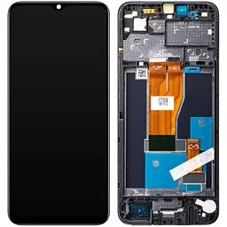 Дисплей Realme C30/C30s/Narzo 50i Prime чорний, з рамкою