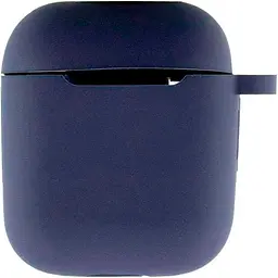 Чохол для навушників Silicone Case + Carbine для AirPods Deep Blue [103185] - мініатюра 2