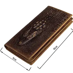 Купюрник чоловічий 14381 шкіряний Vintage коричневий - мініатюра 6