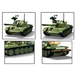 Конструктор M38-B1135 SLUBAN "Танк" 27см 1:35 3в1 604дет фігурки в коробці (6903317537501) - мініатюра 5