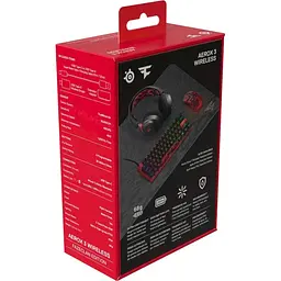 Миша комп'ютерна SteelSeries Aerox 3 Wireless Faze Clan Edition Red Black (62609) - мініатюра 4