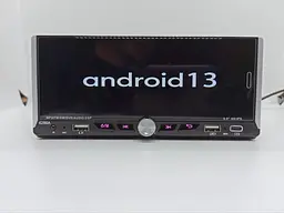 Автомагнітола 1DIN 6280A 2 x 32 ГБ із сенсорним екраном 6.9 діагональ Android 13 Bluetooth GPS Wi-Fi Чорний - мініатюра 2