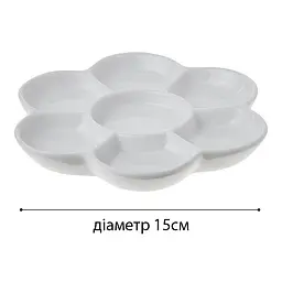 Палітра для акварелі SINOART Квітка, порцеляна, діаметр 15 см - мініатюра 3