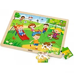 Дерев'яний пазл Viga Toys Пори року Весна 24 елементи (51269) - мініатюра 2
