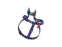 Шлея для собак WAUDOG Nylon з QR паспортом анатомічна "Інді" S (4963) - мініатюра 2