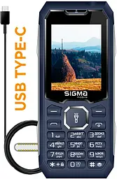 Мобільний телефон Sigma mobile X-style 341 BRO Blue (UA UCRF) - мініатюра 2