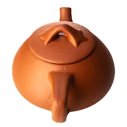 Иссинский чайник Трехрогий из печи, 190 мл - Коричневий - мініатюра 14
