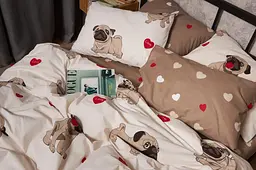 Набір наволочок Moon&Star Бязь Gold Люкс Bulldog Love 60х60 см 2 шт - мініатюра 3
