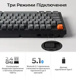 Клавіатура бездротова Keychron K10 Max Keychron Super Banana Switch Black RGB (K10M-H4-UA) - мініатюра 10