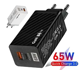 Зарядний пристрій GaN BK378 USB Type-C 65W Мережевий адаптер - мініатюра 5