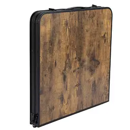 Складний стіл Bo-Camp Greene 120x60 cm Black/Wood look (1404210), Коричневий - мініатюра 4