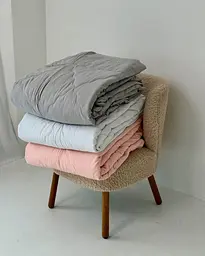 Ковдра двоспальна Dushka Home 21334 180х215 см персикова - мініатюра 3