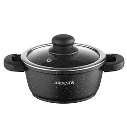 Набір посуду Gemini Anzio, 6 предметів, алюміній, чорний ARDESTO kuh0014717 - мініатюра 6