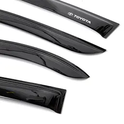Window deflectors wind deflectors Toyota Yaris I 5d 2006-2012 Hatchback Scotch 3M Voron Glass - мініатюра 2