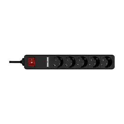 Мережевий фільтр живлення EnerGenie 5 розеток 1.5 м Black (SPG5-U2-5-02)