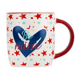 Чашка Elisey Be mine Сердце 350 мл (9071-002b) с красной ручкой   