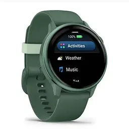 Смарт-годинник Garmin Vivoactive 6 Metallic Jasper Green with Jasper Green Band (010-02985-02/42) - мініатюра 3