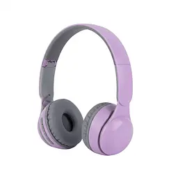 Дитячі бездротові навушники QC580 RGB Bluetooth стерео гарнітура накладні Ліловий