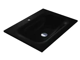Умивальник Miraggio Jessel 600 mirastone black Чорний матовий 0001464