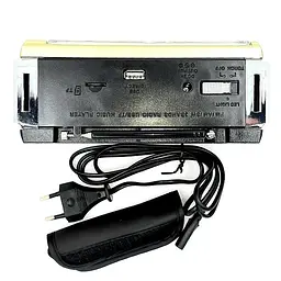 Портативний радіоприймач Golon RX-381/2 USB/SD з LED ліхтарем Gold (1756375738) - мініатюра 7