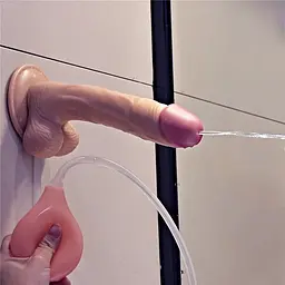 Фалоімітатор з еякуляцією LoveToy Squirt Extreme 23 см тілесний - мініатюра 21
