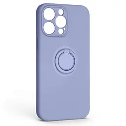 Силиконовый чехол для Apple iPhone 14 Pro Max, Icon Ring, фиолетовый, панель-накладка, с кольцом-подставкой на 360°, противоударный, возможность использования магнитных держателей, ArmorStandart (ARM68726)