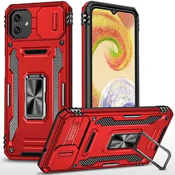 Чохол ударостійкий Epik Camshield Army Ring для Samsung Galaxy A07 Червоний/Red
