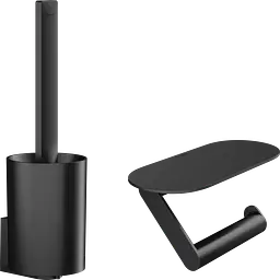 Комплект аксесуарів Hansgrohe WallStoris 2в1 Matt Black 27969670, Чорний матовий