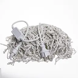 Вулична гірлянда Бахрома GarlandoPro 36 м 600 LED білий дріт Синій 36MWBL - мініатюра 5