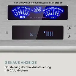 Стерео підсилювач Auna AMP 5100 BT (10036140) - мініатюра 5