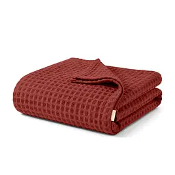 Плед-покривало Cosas Greek Waffle Ruby вафельне 75х95 см (Blanket_29Ruby_GreekWaffle_75x95)