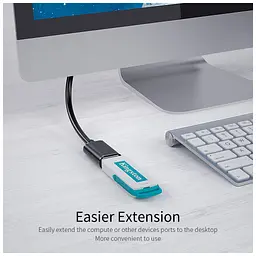 Дата кабель USB 3.0 AM/AF 1.5m Essager (EXCAM-YTA01) - мініатюра 6