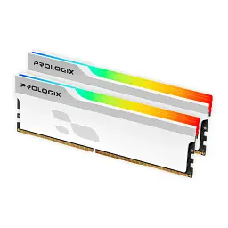 Модуль пам'яті для комп'ютера DDR4 16GB (2x8GB) 3600 MHz Onyx White RGB Prologix (PRO16GB3600YWR4K) - мініатюра 2