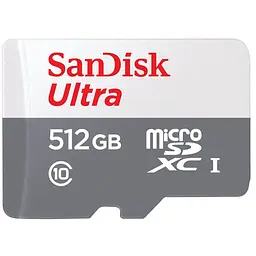 Карта пам'яті SanDisk 512GB microSDXC class 10 UHS-I Ultra (SDSQUNR-512G-GN3MN)