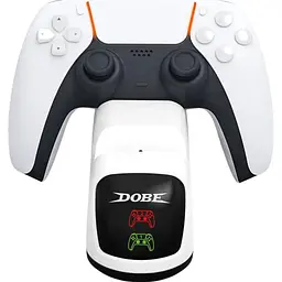 Зарядна станція Dobe Dual TP5-0515X для PS5 DualSense White [165291] - мініатюра 4