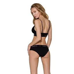 Еластичний топ з мереживом Passion TOP black L - мініатюра 3