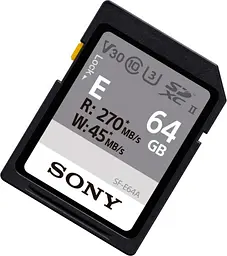 Карта пам'яті Sony SDXC Entry 64GB C10 UHS-II U3 V30 (SFE64A.ET4) [100452] - мініатюра 3