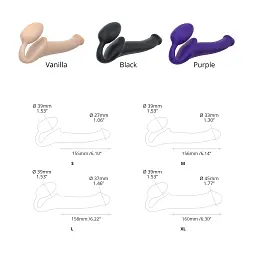 Безременевий страпон Strap-On-Me XL, 16 см - мініатюра 5