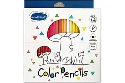 Кольорові олівці Acmeliae 72 кольори з золотим/срібним 9402-72
