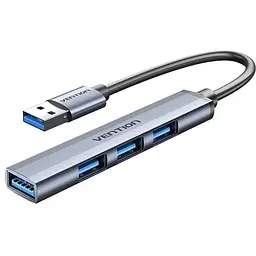 Концентратор Vention USB 3.0 to 1xUSB 3.0 + 3xUSB 2.0 0.15m gray (CKOHB)