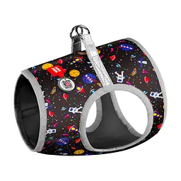 Шлея для собак WAUDOG Clothes з QR паспортом "NASA" XS1 (2913)