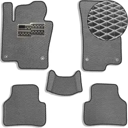 Килимки в салон EVA для Volkswagen Passat B6 2005-2010 (Металевий підп'ятник) Сірі 5 шт