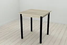 Кухонний стіл Ferrum-decor Агата 75x70x70 Чорний ДСП Сонома 16мм (FRD-106246) - мініатюра 2