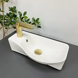 Умивальник VBI Fermo R white підвісний VBI-015606, Білий - мініатюра 5