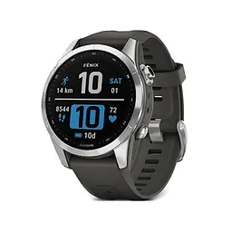 Смарт-годинник Garmin Fenix 7S Silver with Graphite Band (010-02539-00/01)
