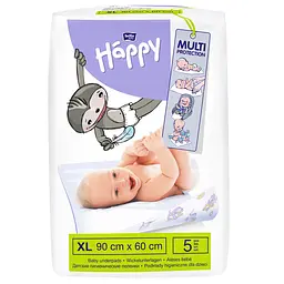 Одноразовые пеленки Bella Baby Happy 90х60 см 5 шт. (BB-091-9005-001)