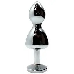 Металева анальна пробка Wooomy Lollypop Double Ball Metal Plug Blue L діаметр 3.5 довжина 10.5 см - мініатюра 2