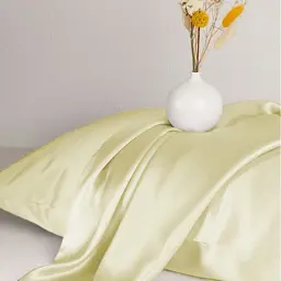 Наволочка MirSon Satin Light Pro 10-014 Soft yellow 60х60 см (2200010175356) - мініатюра 4