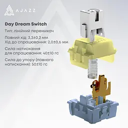 Клавіатура Ajazz AK820 MAX PLUS Daydream Switch Black Gray Yellow 3 (AK820MAX-DD-BGY) - мініатюра 7